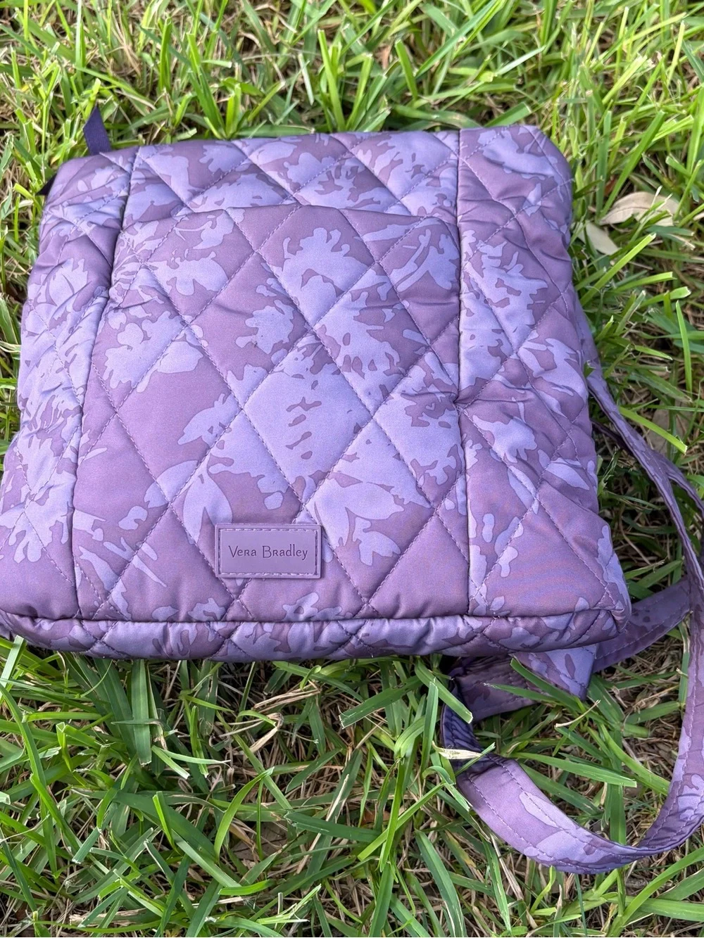 Vera Bradley Quilted Floral Crossbody in Dusty Purple